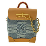 ルイ・ヴィトン LOUIS VUITTON ナノ・スティーマー N40751 ブルー ダミエ・デニム レディース ショルダーバッグ
