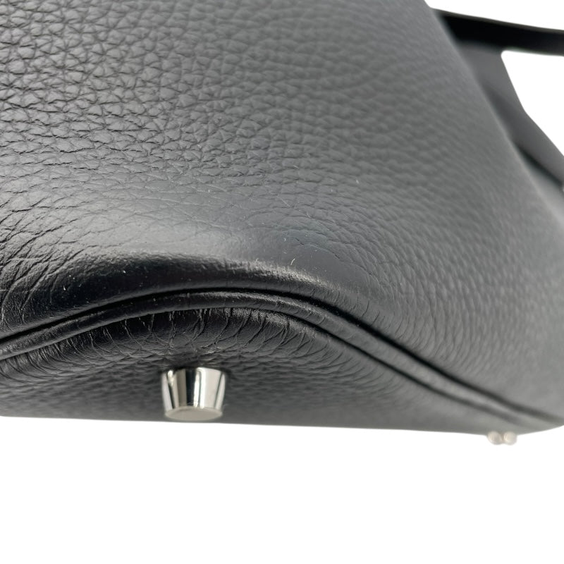 エルメス HERMES ピコタンロックMM B刻 ブラック SV金具 トリヨン レディース ハンドバッグ