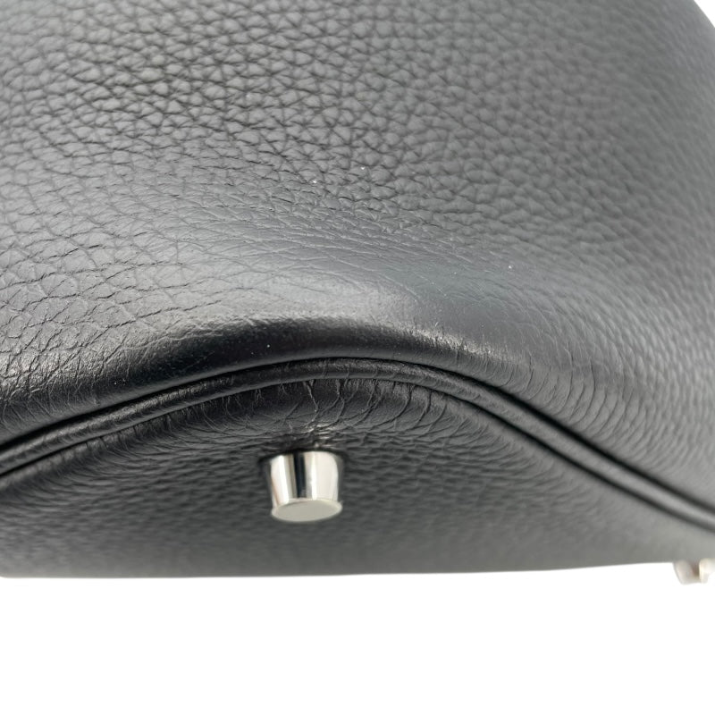エルメス HERMES ピコタンロックMM B刻 ブラック SV金具 トリヨン レディース ハンドバッグ