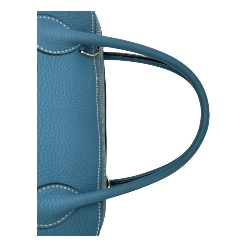 エルメス HERMES ボリード31 □R刻 ブルージーン SV金具 トゴ レディース ショルダーバッグ