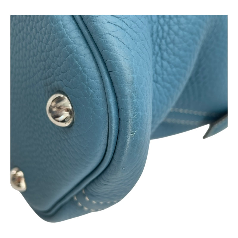 エルメス HERMES ボリード31 □R刻 ブルージーン SV金具 トゴ レディース ショルダーバッグ