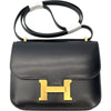 エルメス HERMES コンスタンス3 ミニ ミロワール K刻 ブラック GD金具 ボックスカーフ レディース ショルダーバッグ