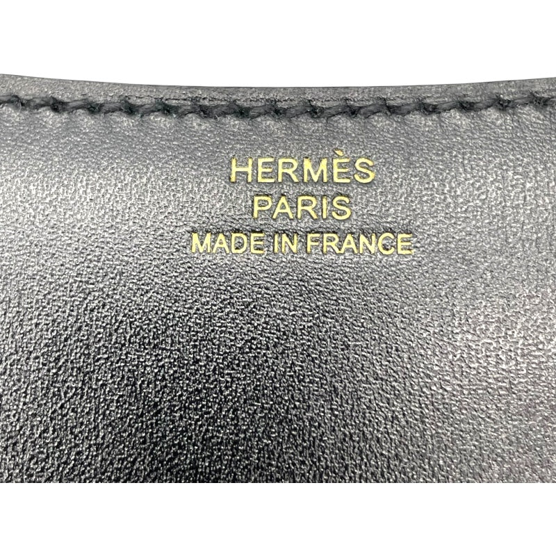 エルメス HERMES コンスタンス3 ミニ ミロワール K刻 ブラック GD金具 ボックスカーフ レディース ショルダーバッグ