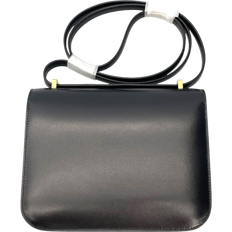 エルメス HERMES コンスタンス3 ミニ ミロワール K刻 ブラック GD金具 ボックスカーフ レディース ショルダーバッグ