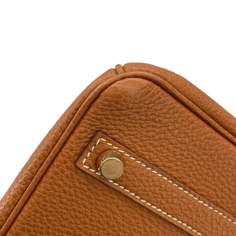 エルメス HERMES バーキン30 □E刻 ゴールド GD金具 トゴ レディース ハンドバッグ