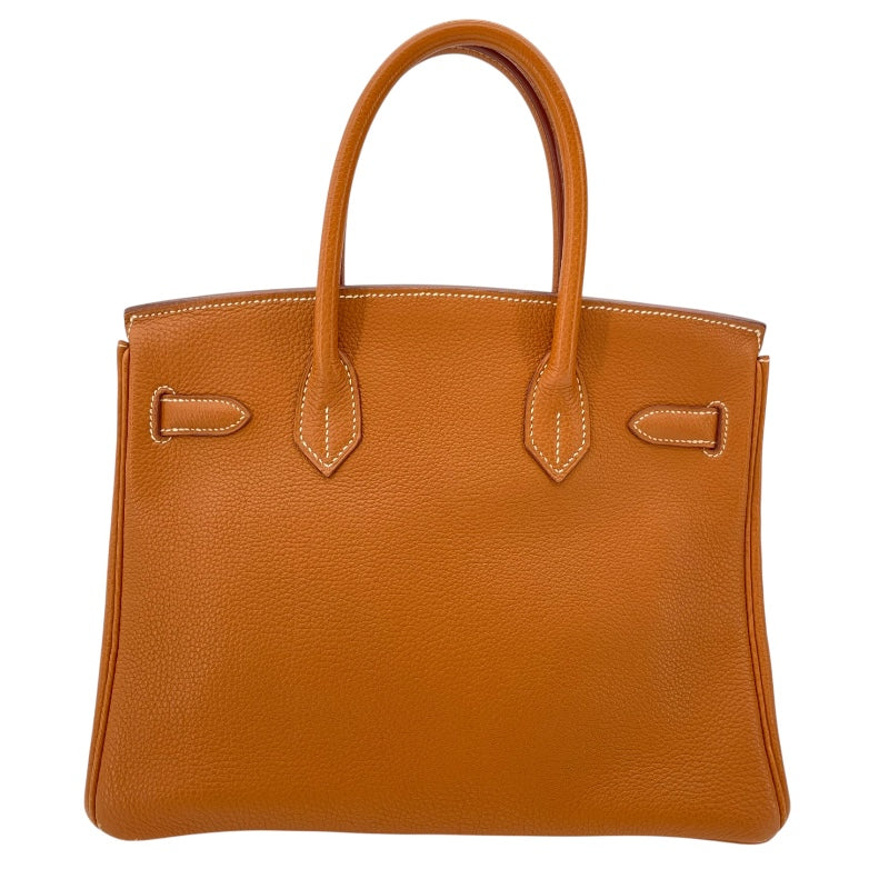 エルメス HERMES バーキン30 □E刻 ゴールド GD金具 トゴ レディース ハンドバッグ