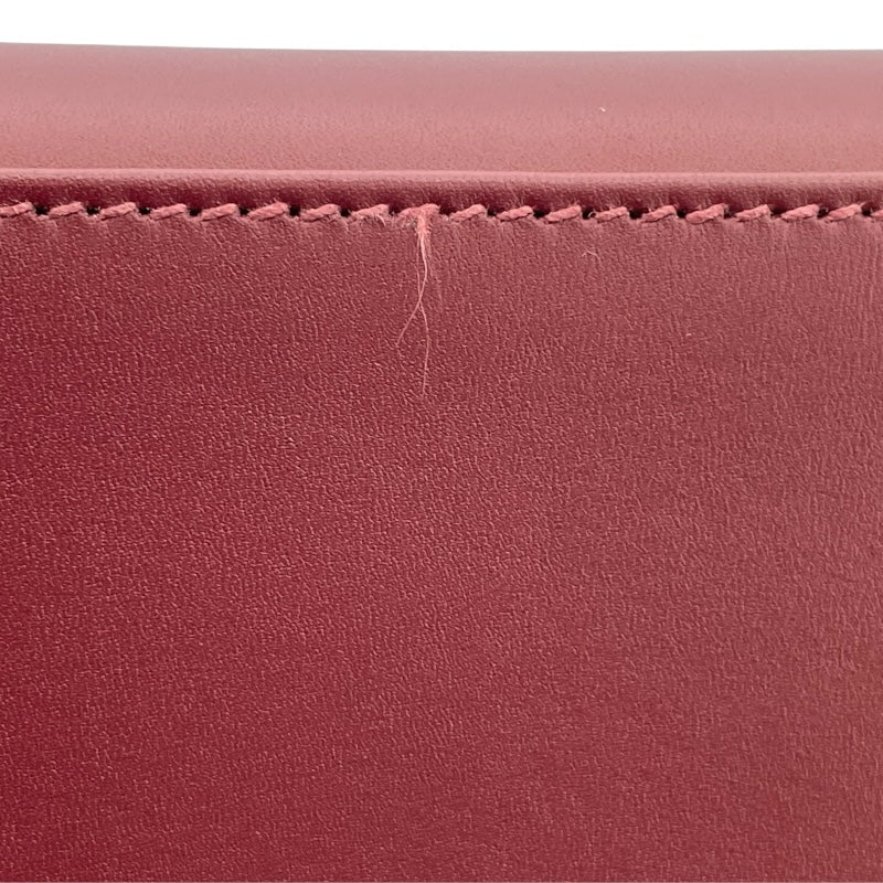 エルメス HERMES ケリーレター28 外縫い D刻 ルージュアッシュ・ヴァーミリオン SV金具 ソンブレロ・シェーブル・エプソン レディース ショルダーバッグ