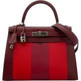 エルメス HERMES ケリーレター28 外縫い D刻 ルージュアッシュ・ヴァーミリオン SV金具 ソンブレロ・シェーブル・エプソン レディース ショルダーバッグ
