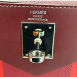 エルメス HERMES ケリーレター28 外縫い D刻 ルージュアッシュ・ヴァーミリオン SV金具 ソンブレロ・シェーブル・エプソン レディース ショルダーバッグ