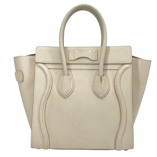 セリーヌ CELINE ラゲージ マイクロショッパー　 189793DRU アイボリー ドラムドカーフ レディース ハンドバッグ