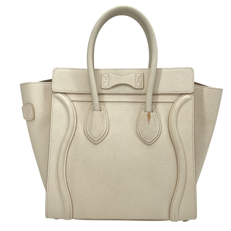 セリーヌ CELINE ラゲージ マイクロショッパー　 189793DRU アイボリー ドラムドカーフ レディース ハンドバッグ