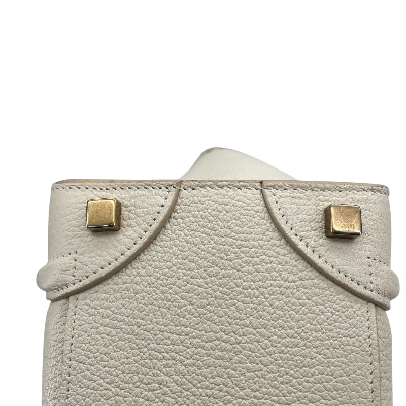 セリーヌ CELINE ラゲージ マイクロショッパー　 189793DRU アイボリー ドラムドカーフ レディース ハンドバッグ