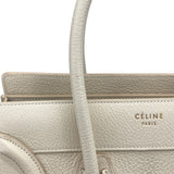 セリーヌ CELINE ラゲージ マイクロショッパー　 189793DRU アイボリー ドラムドカーフ レディース ハンドバッグ
