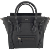 セリーヌ CELINE ラゲージ ナノショッパー 189243 ブラック ドラムドカーフ レディース ショルダーバッグ
