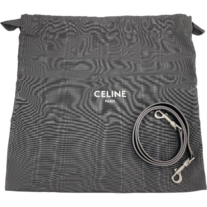 セリーヌ CELINE ラゲージ ナノショッパー 189243 ブラック ドラムドカーフ レディース ショルダーバッグ