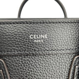 セリーヌ CELINE ラゲージ ナノショッパー 189243 ブラック ドラムドカーフ レディース ショルダーバッグ