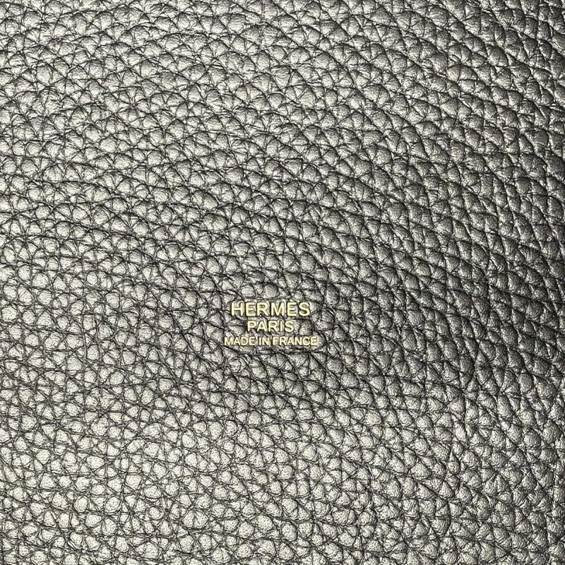 エルメス HERMES ピコタンロックMM W刻 ブラック GD金具 トリヨンクレマンス レディース ハンドバッグ