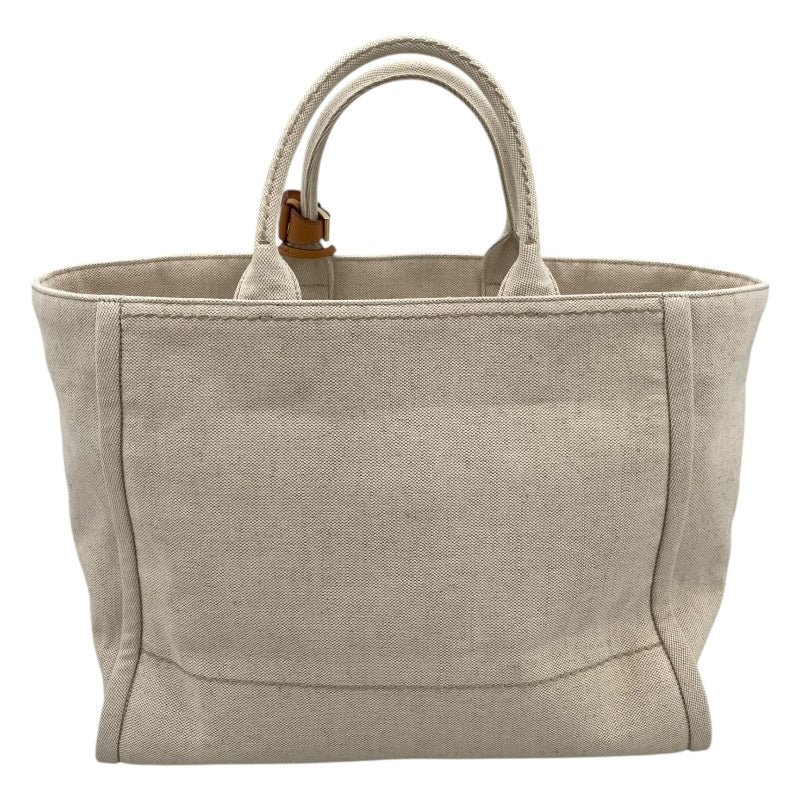 プラダ PRADA カナパ ラージ 2VG131 ベージュ キャンバス レディース トートバッグ