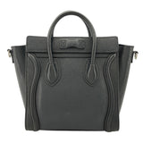 セリーヌ CELINE ラゲージナノショッパー 189243 ブラック レザー レディース ショルダーバッグ