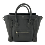 セリーヌ CELINE ラゲージナノショッパー 189243 ブラック レザー レディース ショルダーバッグ