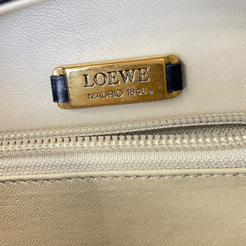 ロエベ LOEWE 2WAY ショルダー ブラック レザー レディース ショルダーバッグ