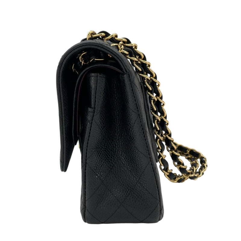 シャネル CHANEL マトラッセ25 A01112 15番台 ブラック GD金具 キャビアスキン レディース ショルダーバッグ