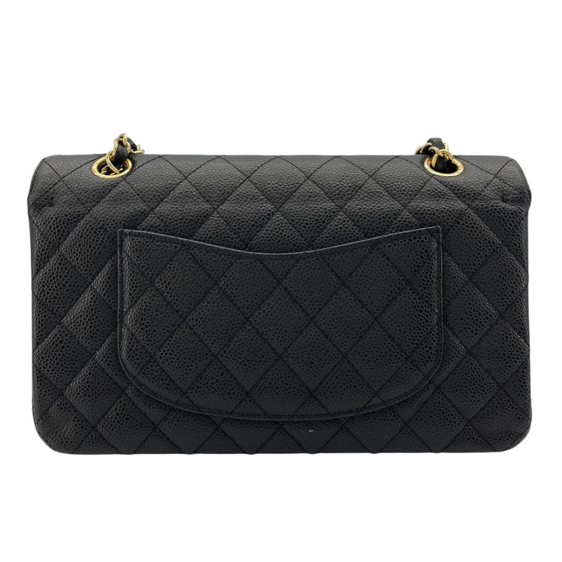シャネル CHANEL マトラッセ25 A01112 15番台 ブラック GD金具 キャビアスキン レディース ショルダーバッグ