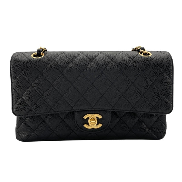 シャネル CHANEL マトラッセ25 A01112 15番台 ブラック GD金具 キャビアスキン レディース ショルダーバッグ