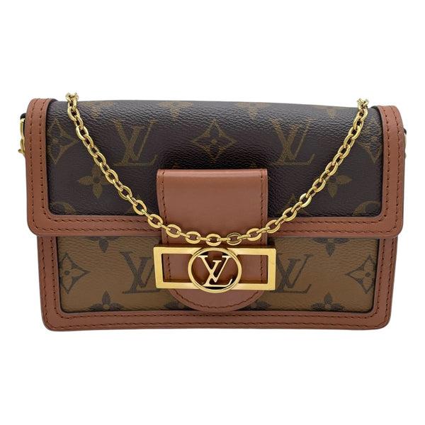 ルイ・ヴィトン LOUIS VUITTON ポルトフォイユ・ドーフィーヌ M68746 ブラウン モノグラム・リバースキャンバス レディース ショルダーバッグ