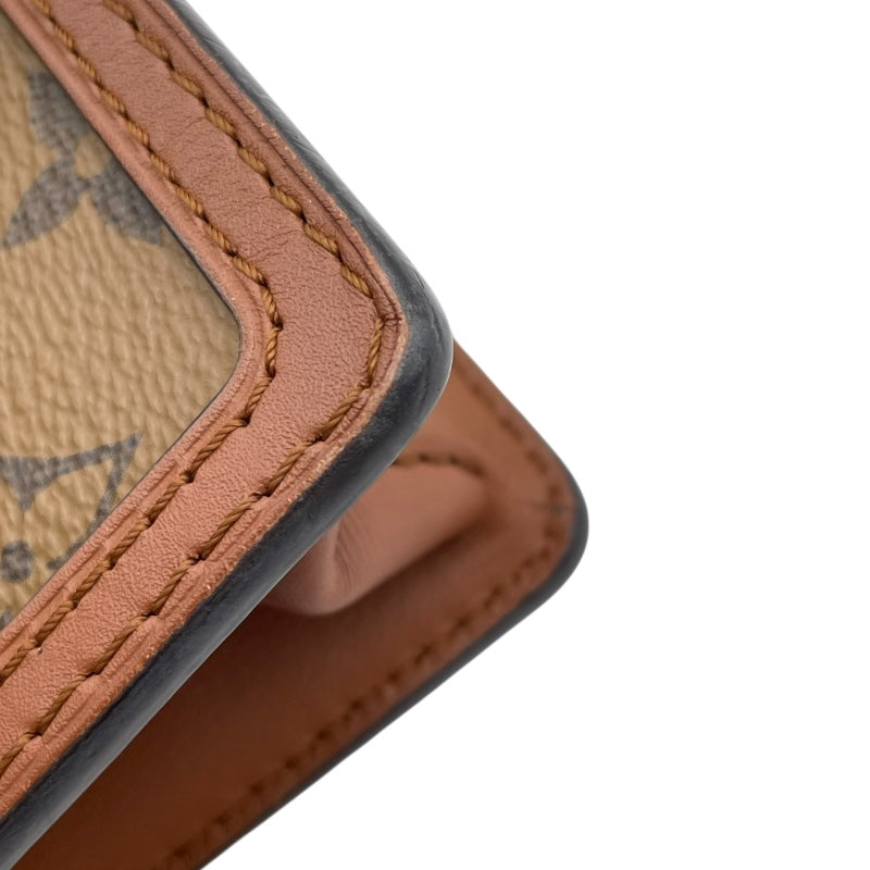 ルイ・ヴィトン LOUIS VUITTON ポルトフォイユ・ドーフィーヌ M68746 ブラウン モノグラム・リバースキャンバス レディース ショルダーバッグ