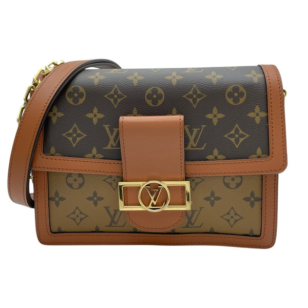 ルイ・ヴィトン LOUIS VUITTON ドーフィーヌ MM M45958 ブラウン モノグラム・リバース レディース ショルダーバッグ