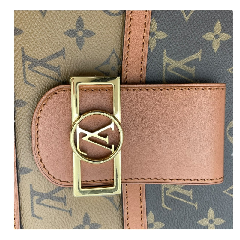 ルイ・ヴィトン LOUIS VUITTON ドーフィーヌ MM M45958 ブラウン モノグラム・リバース レディース ショルダーバッグ