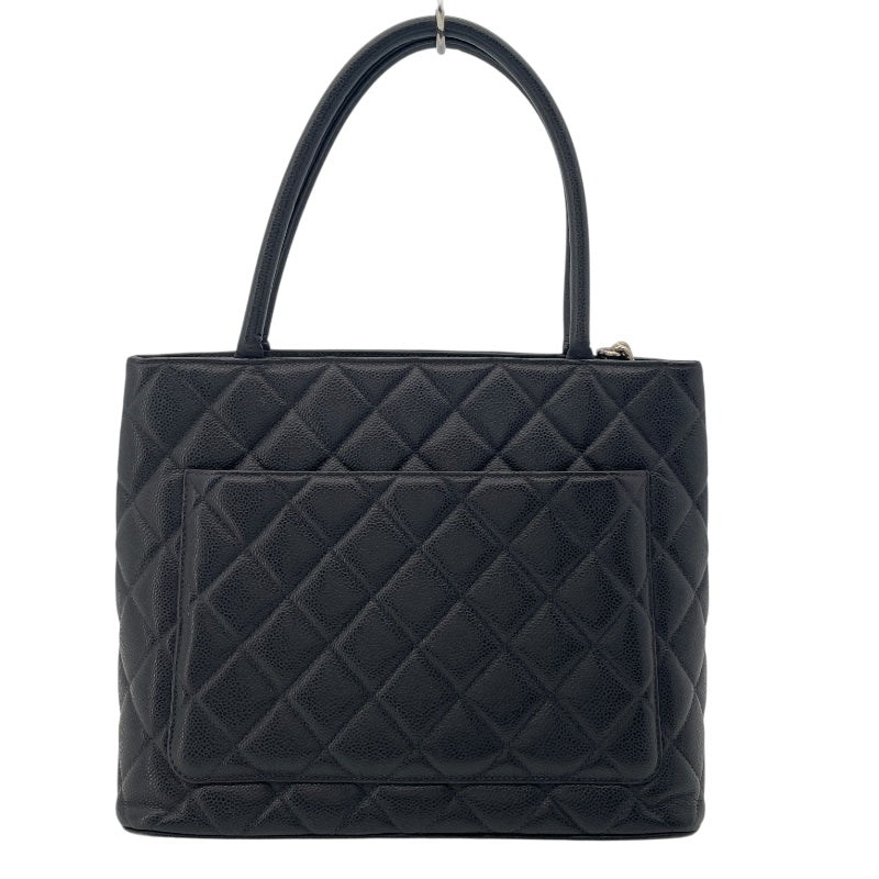 シャネル CHANEL 復刻トート A01804 5番台 ブラック SV金具 キャビアスキン レディース トートバッグ