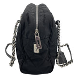 プラダ PRADA インプント チェーンショルダーバック 1BB903 ブラック キルティングナイロン レディース トートバッグ