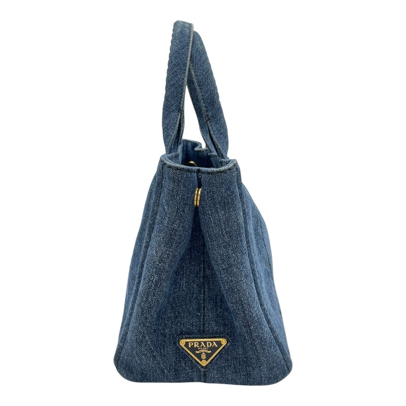美品 Prada プラダ カナパ デニム ミニサイズ 美品 プラダ カナパ S ミニ デニム トートバッグ ギャラ付き
