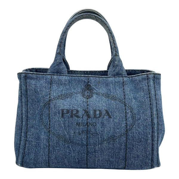 プラダ　カナパ　ミニ　BLUETTET PRADA プラダ PRADA カナパ ミニ 1BG439 ブルー デニム レディース