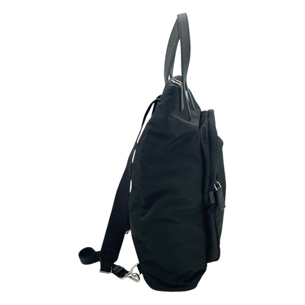 プラダ PRADA Re-Nylon サフィアーノ レザートートバッグ 2VG098 ブラック ナイロン メンズ トートバッグ