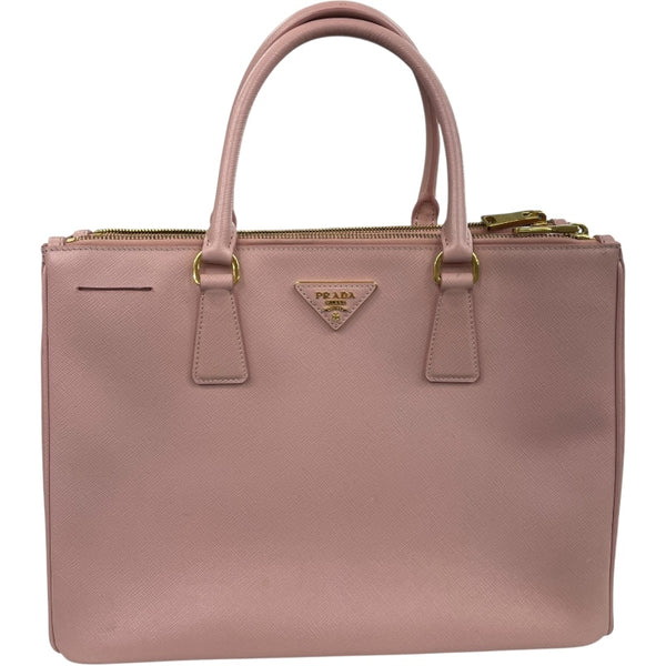 プラダ PRADA ガレリア ミディアム 1BA274 ピンク サフィアーノレザー レディース ハンドバッグ