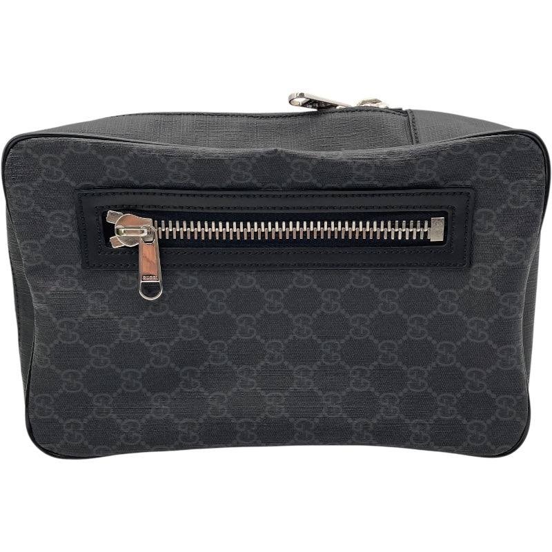 グッチ GUCCI ボディバッグ 473325 ブラック GGスプリーム メンズ ボディバッグ