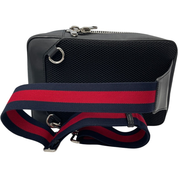 グッチ GUCCI ボディバッグ 473325 ブラック GGスプリーム メンズ ボディバッグ