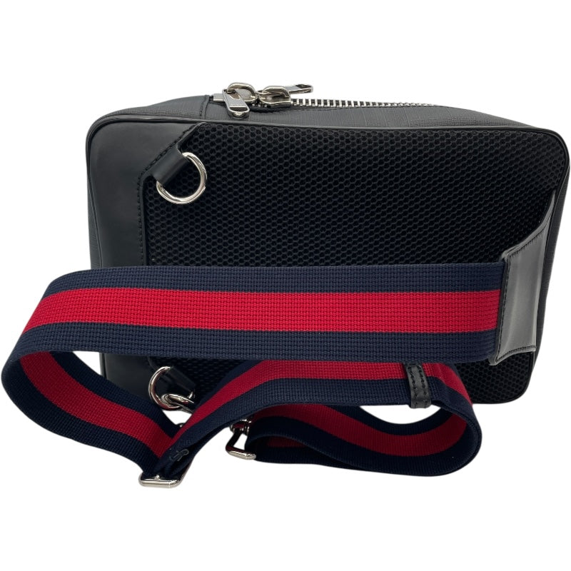 グッチ GUCCI ボディバッグ 473325 ブラック GGスプリーム メンズ ボディバッグ