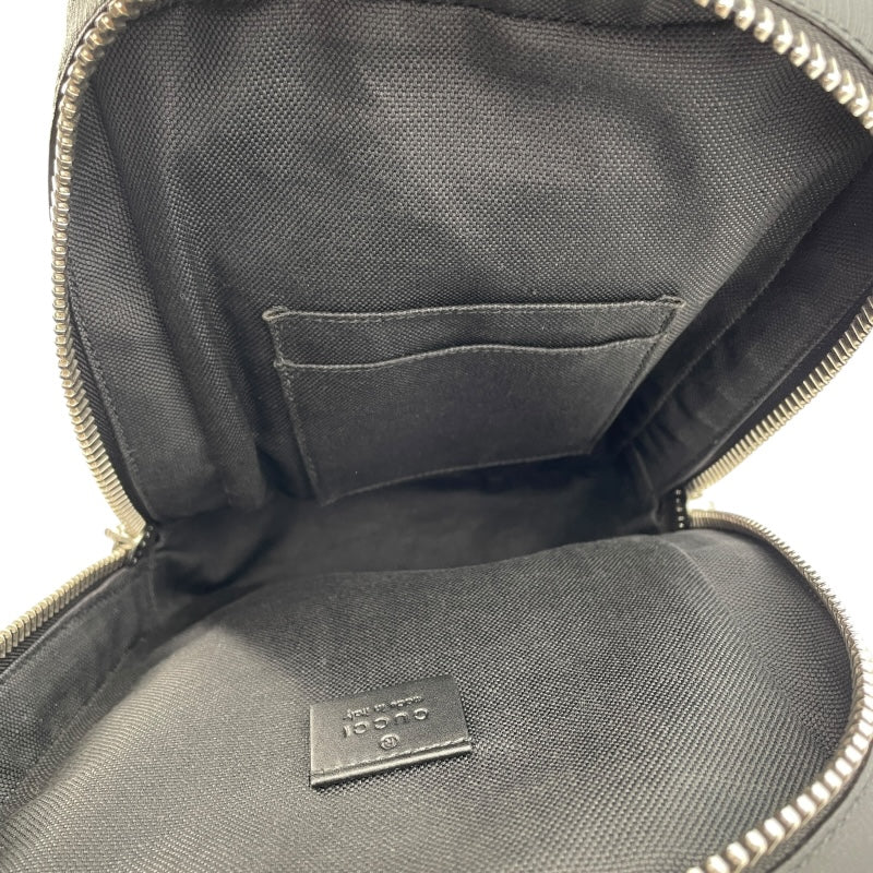 グッチ GUCCI ボディバッグ 473325 ブラック GGスプリーム メンズ ボディバッグ
