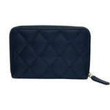 シャネル CHANEL 二つ折り財布 AP4085 ランダムシリアル ブラック GD金具 キャビアスキン レディース 二つ折り財布