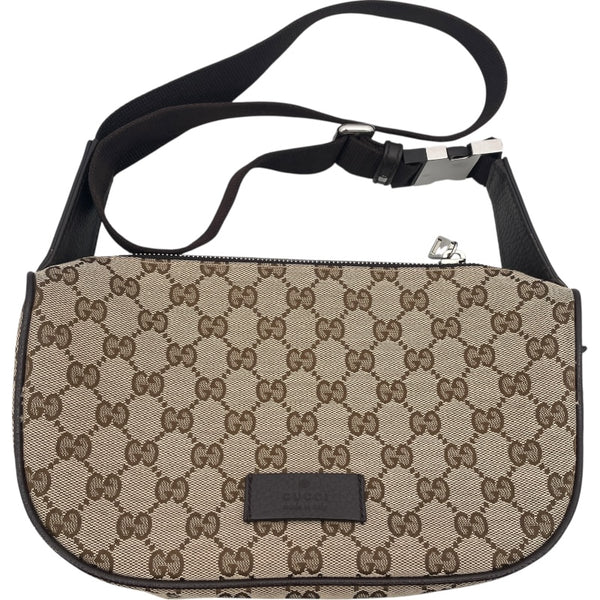 グッチ GUCCI ウエストボディバッグ 630915 ブラウン GGキャンバス メンズ ボディバッグ