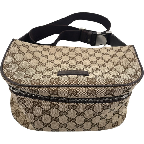 グッチ GUCCI ウエストボディバッグ 630915 ブラウン GGキャンバス メンズ ボディバッグ