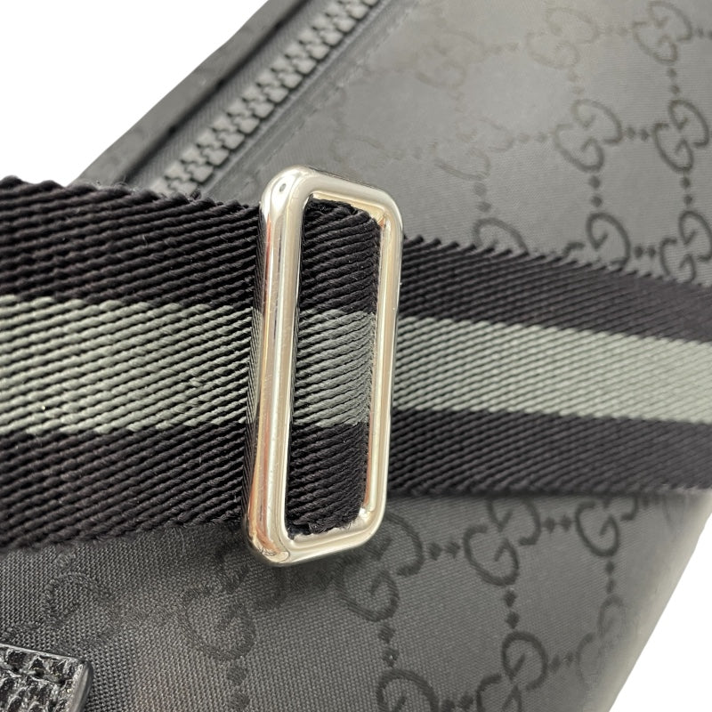グッチ GUCCI GGナイロン ウエストバッグ 449182 ブラック GGナイロン メンズ ボディバッグ