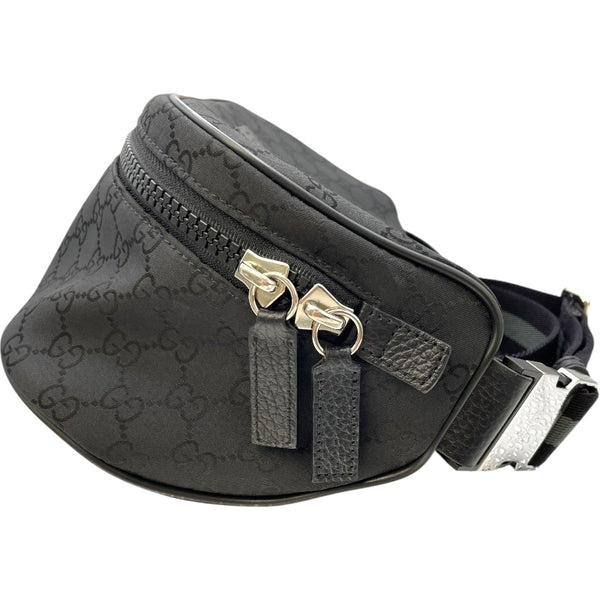 グッチ GUCCI GGナイロン ウエストバッグ 449182 ブラック GGナイロン メンズ ボディバッグ