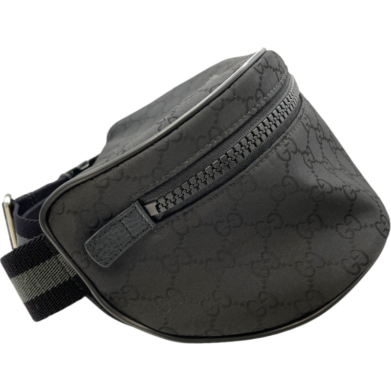 グッチ GUCCI GGナイロン ウエストバッグ 449182 ブラック GGナイロン メンズ ボディバッグ