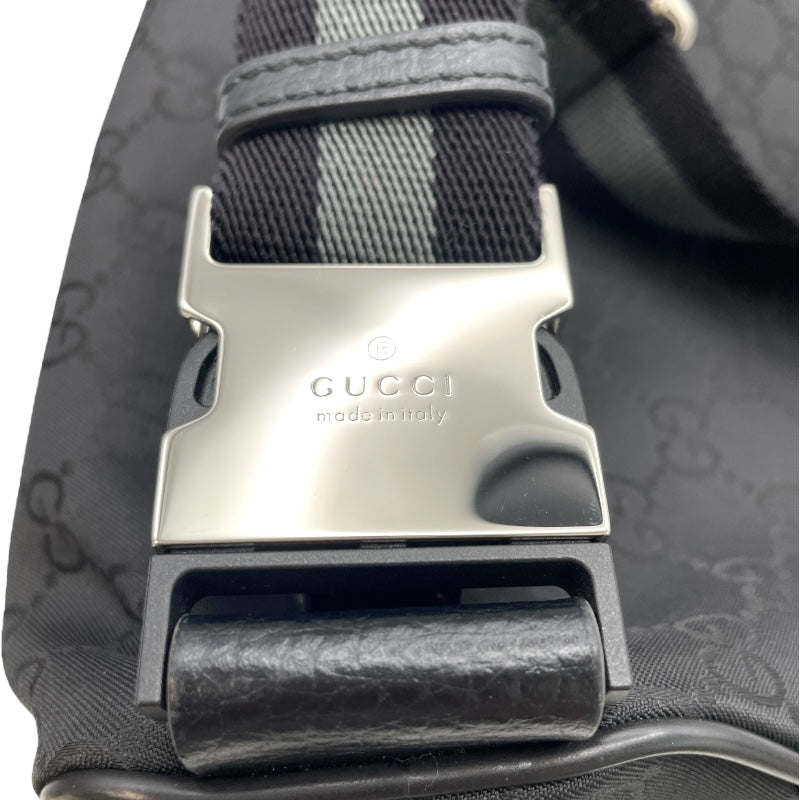グッチ GUCCI GGナイロン ウエストバッグ 449182 ブラック GGナイロン メンズ ボディバッグ