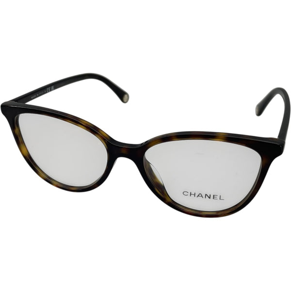 シャネル CHANEL メガネ イエロー・ブラウン プラスチック アクセサリー